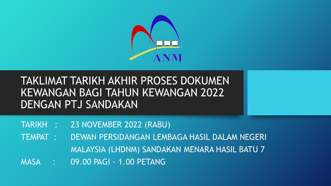 Taklimat Tarikh Akhir Proses Dokumen Kewangan Bagi Tahun